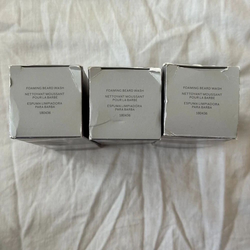 Mary Kay MKMen Foaming Beard Wash Men's 5oz Lot of 3 Grey Grooming Modern